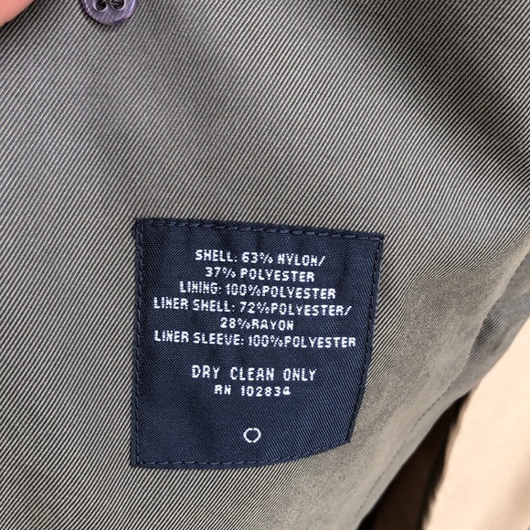 NWT! - NAUTICA Men’s All Season Trench Coat w/Removable Liner - Picture 11 of 15